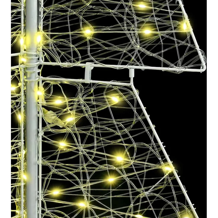 vidaXL Weihnachtsbaum Warmes Weiß 180 cm Acryl 240 LEDs 42019210 – Bild 7