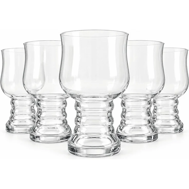Sendez Bierglas 6er Set Biergläser 500 ml Craft Beer Gläser mit Profilfuß, 6-tlg, Glas – Bild 2