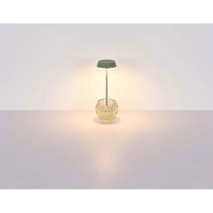 LED Tischleuchte, Touchdimmer, Höhenverstellbar, grün, H 28 cm – Bild 8