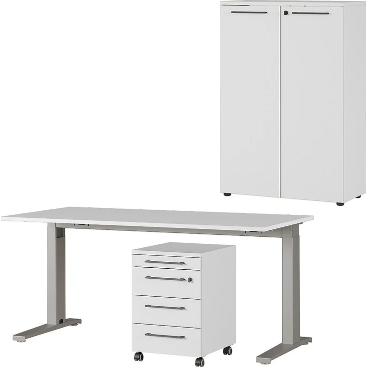 GERMANIA Bürokombination AGENDA BHT 312x120x88 cm bunt Komplett-Büro Büro – Bild 1