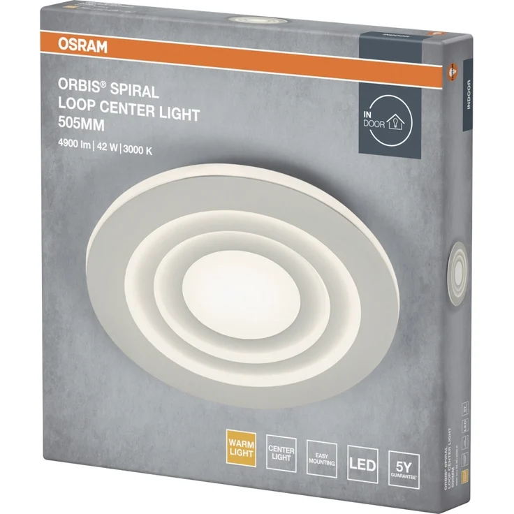 Osram LED Deckenleuchte Orbis Spiral Loop weiß Ø 51 cm 42 W – Bild 6