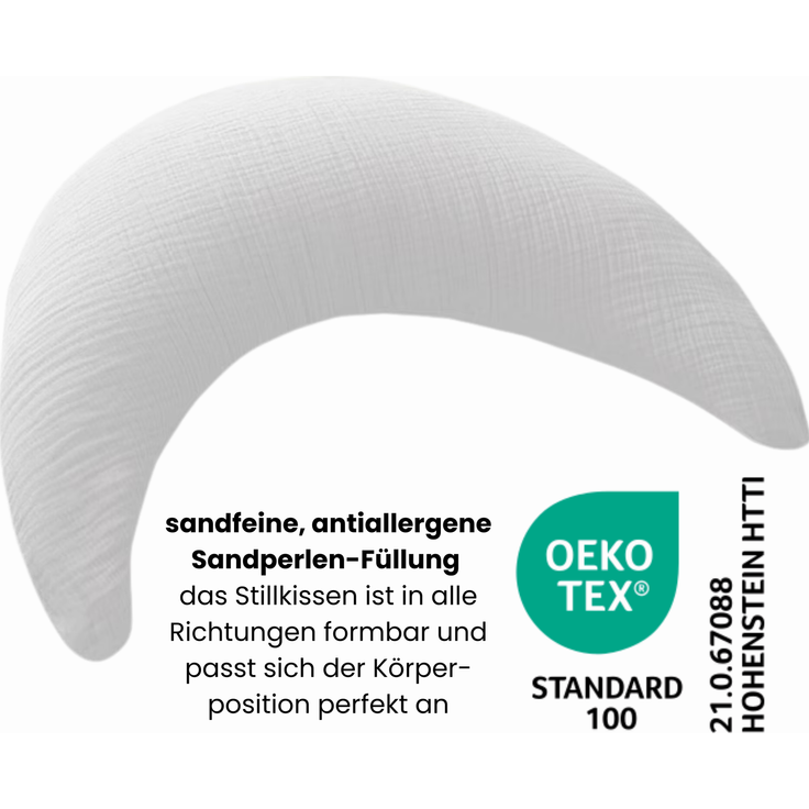 Theraline Musselinmond Stillkissen 140 x 27 cm TOP – Bild 3