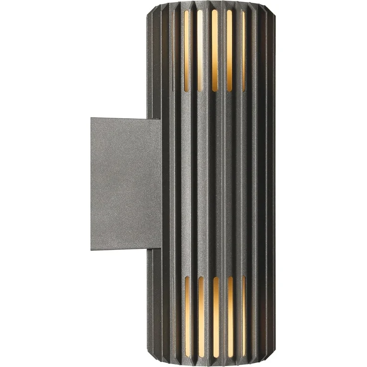 Nordlux up down Wandleuchte Aludra Seaside anthrazit Alu IP54 2xE27 – Bild 3