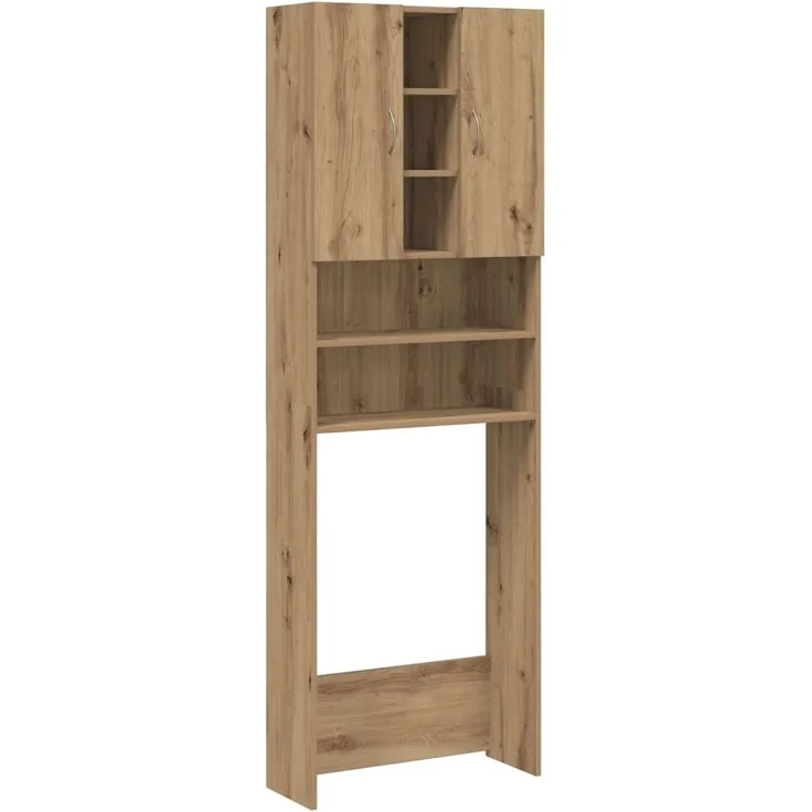 vidaXL Waschmaschinenschrank Artisan-Eiche 64x25,5x190 cm 856650