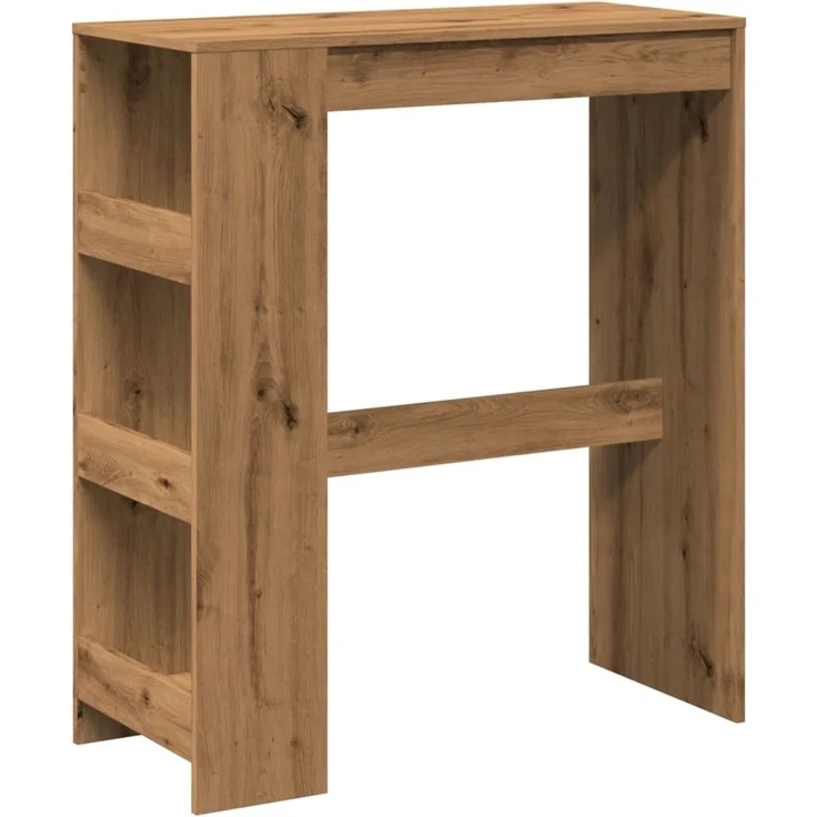 vidaXL Bartisch mit Regal Artisan-Eiche 90x40x103,5 cm Holzwerkstoff 854381 – Bild 1