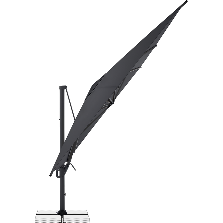 Doppler Sonnenschirm / Ampelschirm "LIFE 300 x 400 Side", anthrazit, 300 x 400 cm – Bild 4