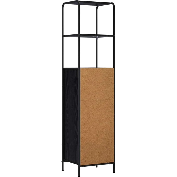 vidaXL Highboard Schwarz Eichen-Optik 40 x 33 x 161 cm Holzwerkstoff 8013866 – Bild 6