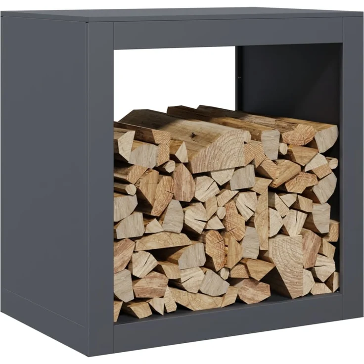 vidaXL Brennholzregal Anthrazit 60x40x60 cm Stahl 851005 – Bild 2