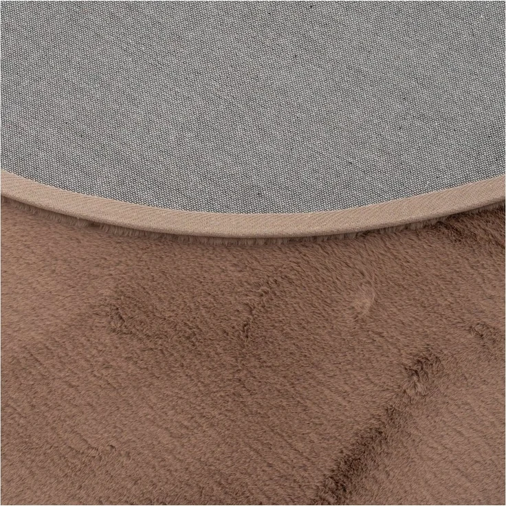 Pergamon Fellteppich Fellteppich Luxus Super Soft Plush Rund, Rund, Höhe: 25 mm – Bild 2