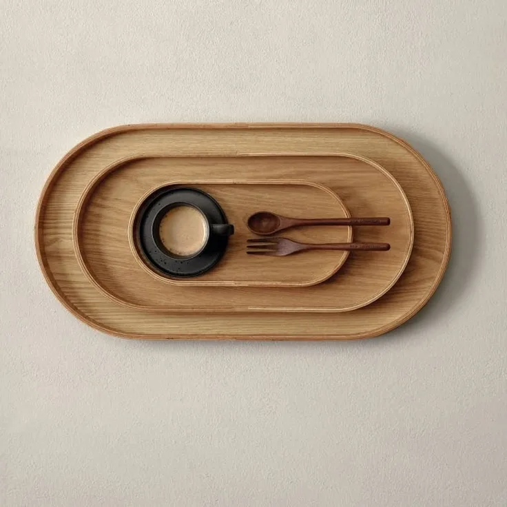 ASA SELECTION Tablett Wood Oval Eiche 44 cm, Eichenholz