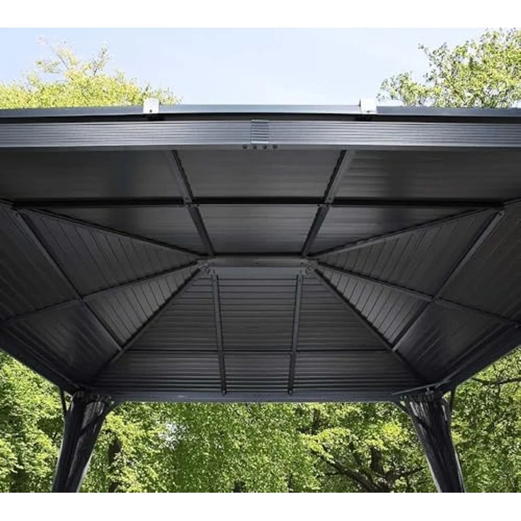 Sojag 'Ventura 1014' Pavillon, Aluminium Basaltgrau, 296 x 423 x 261 cm – Bild 7