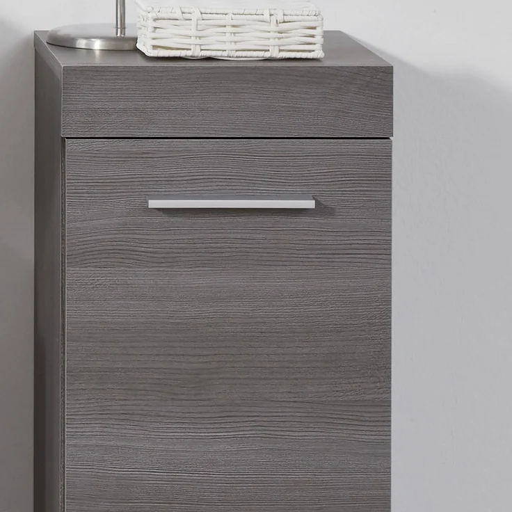 Badset 3-tlg. 'Runner' mit Hochschrank, Unterschrank & Spiegelschrank, Sardegna Rauchsilber, ohne Waschbecken – Bild 12