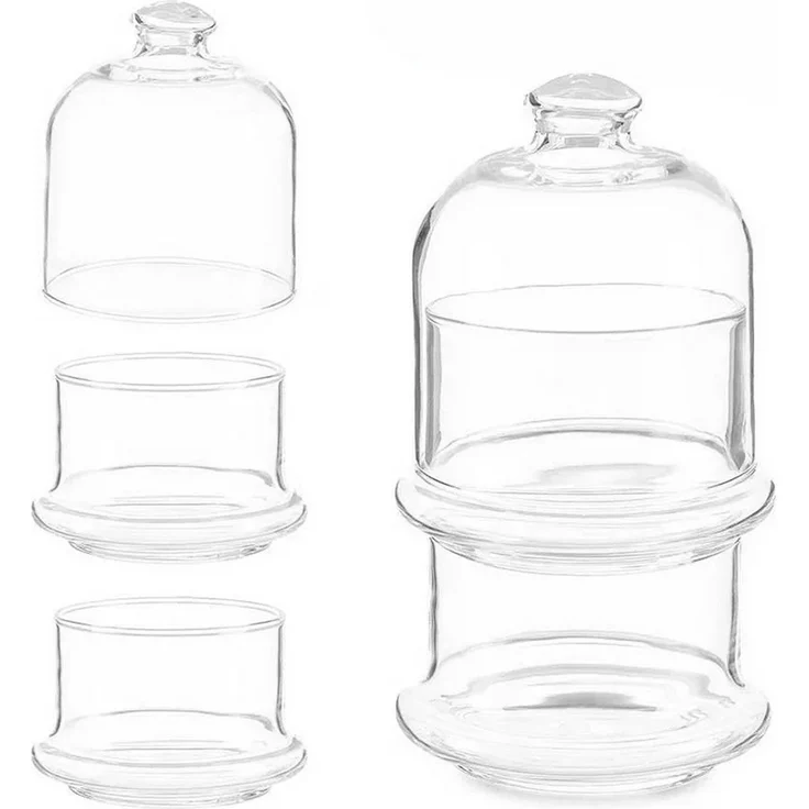 Pasabahce Villa Patisserie 9x16,5x9cm Glas 2er Schalen transparent – Bild 2