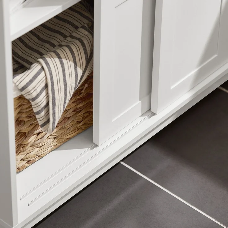 SoBuy FSB84-W Sideboard, MDF, Lackiert, Weiß, 80 x 85 x 40 cm – Bild 8