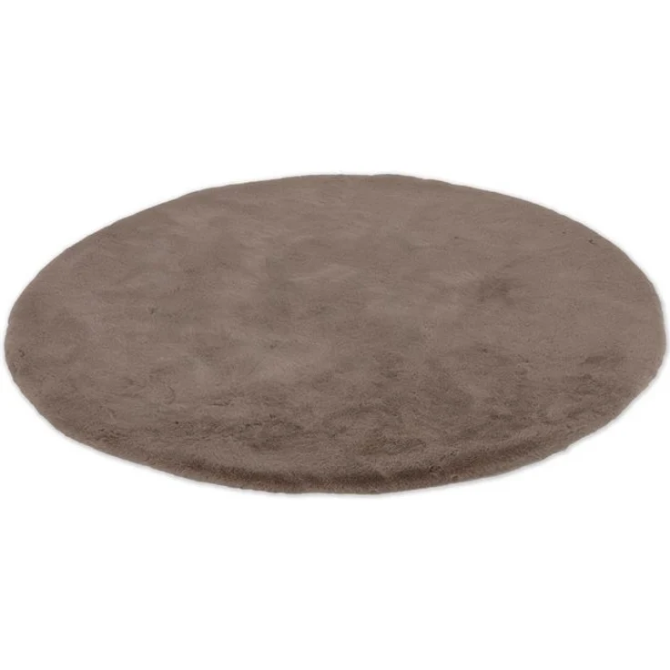 SCHÖNER WOHNEN-Kollektion Fellteppich Tender, rund, Höhe: 26 mm, besonders weich durch Microfaser, Kunstfell, waschbar, Wohnzimmer – Bild 4