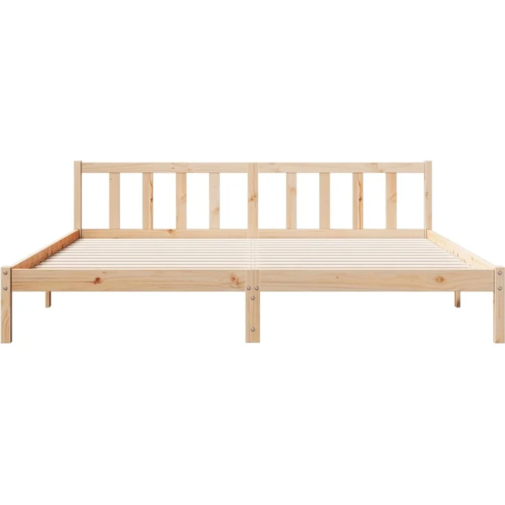 vidaXL Extra langes Massivholzbett ohne Matratze 200x220 Kiefernholz 852454 – Bild 4