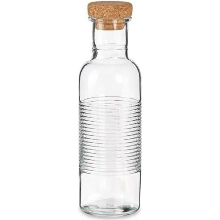 Glaskaraffe mit Korkverschluss, 1070 ml