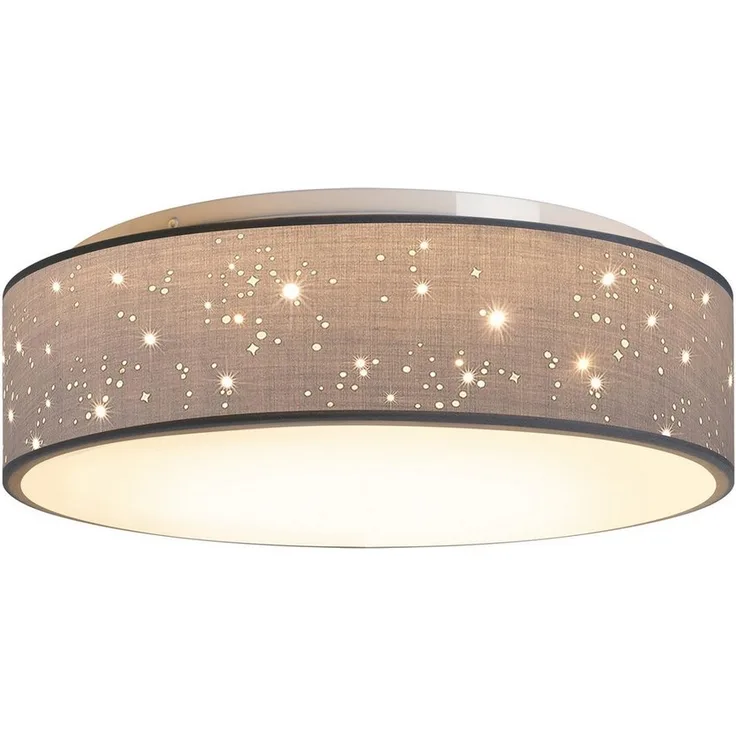 Zedelmaier Lampenschirm Deckenlampe Deckenleuchte mit Stoff-Lampenschirm, Wohnzimmerlampe Schlafzimmer Kinderzimmer Flur Lampe