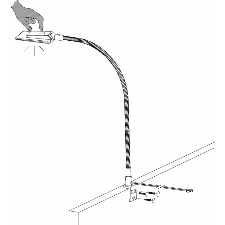 kalb Bettleuchte Diora Dual Bettleuchte Flexibel Leseleuchte Nachttischlampe, 1er Set schwarz, warmweiß und neutralweiß – Bild 6