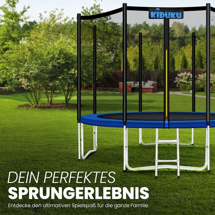 KIDUKU Trampolin Ersatznetz, 6 Stangen, Ø 427 cm – Bild 6