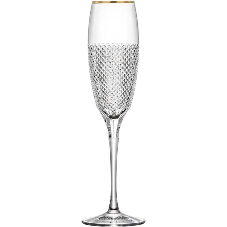 Sektglas Kristall Oxford Gold clear (25,5 cm)