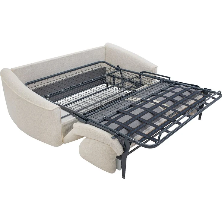 Vente-unique - ASUFA - Schlafsofa - Plastik - Kunststoff (PVC) - Weiß - 228 x 100 x 80 cm – Bild 7