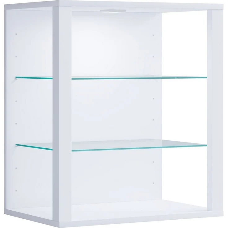 VCM Wandvitrine Glasol 919391 Weiß H. 60 x B. 52 x T. 35 cm – Bild 2