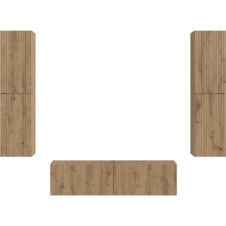vidaXL TV-Schrankset 6 stk. Artisan-Eiche Holzwerkstoff 3409131 – Bild 7