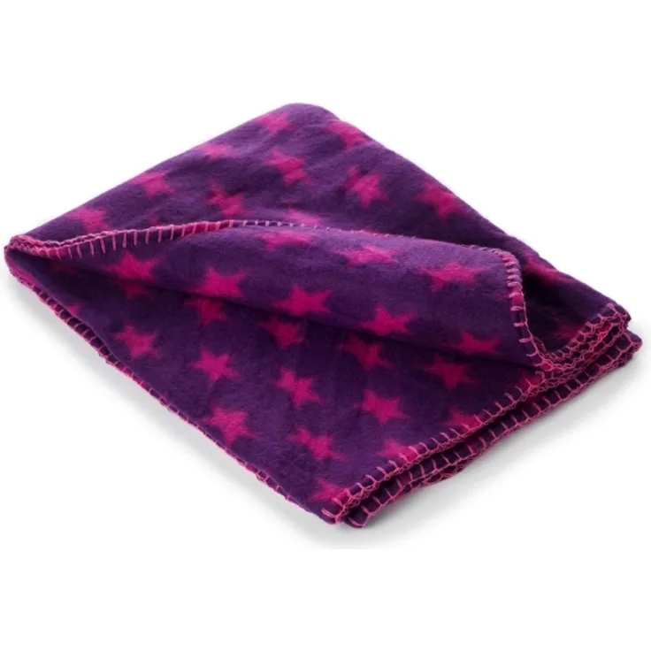 DOGMAN Fleecedecke Star Lila 100x70