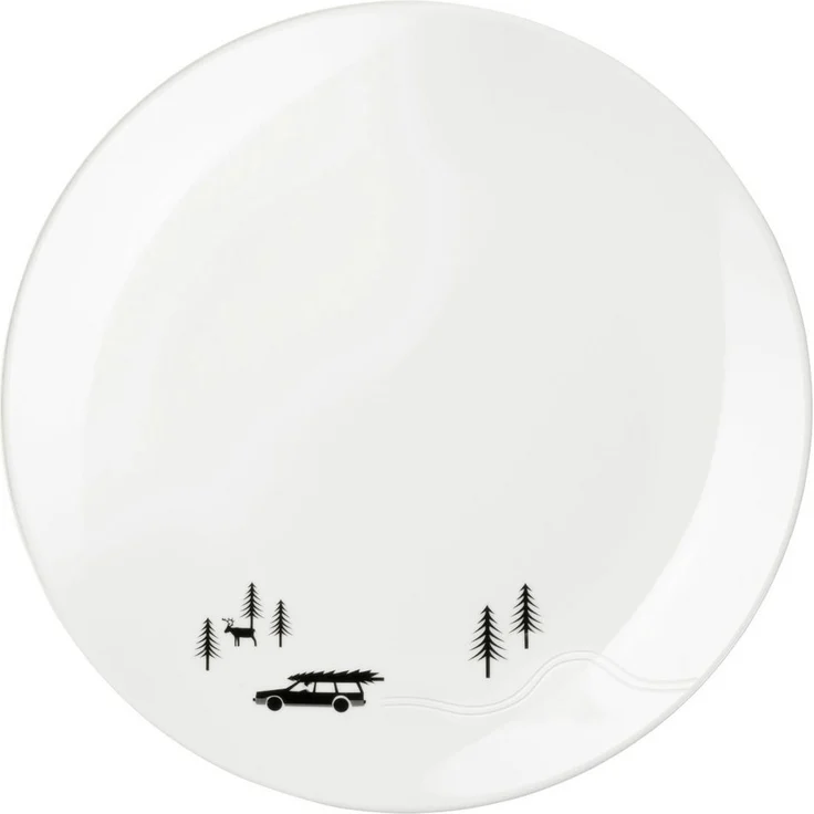 ASA Selection Dessertteller, Skidding Xmas Snow Tracks, L. 205mm, B. 205mm, H. 22mm – Bild 5