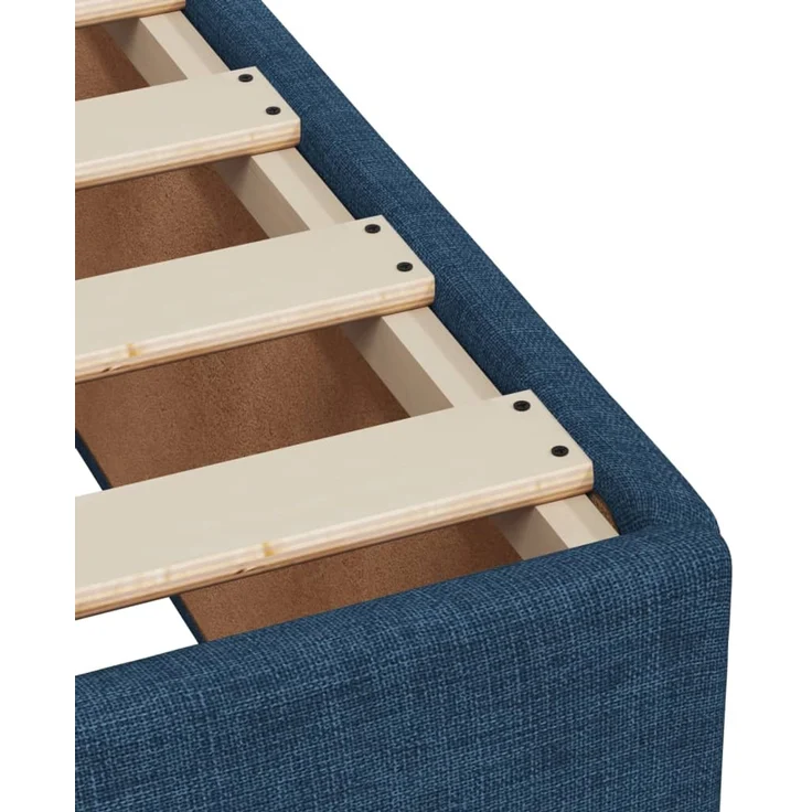 vidaXL Boxspringbett mit Matratze Blau 180x200 cm Stoff 3285980 – Bild 11