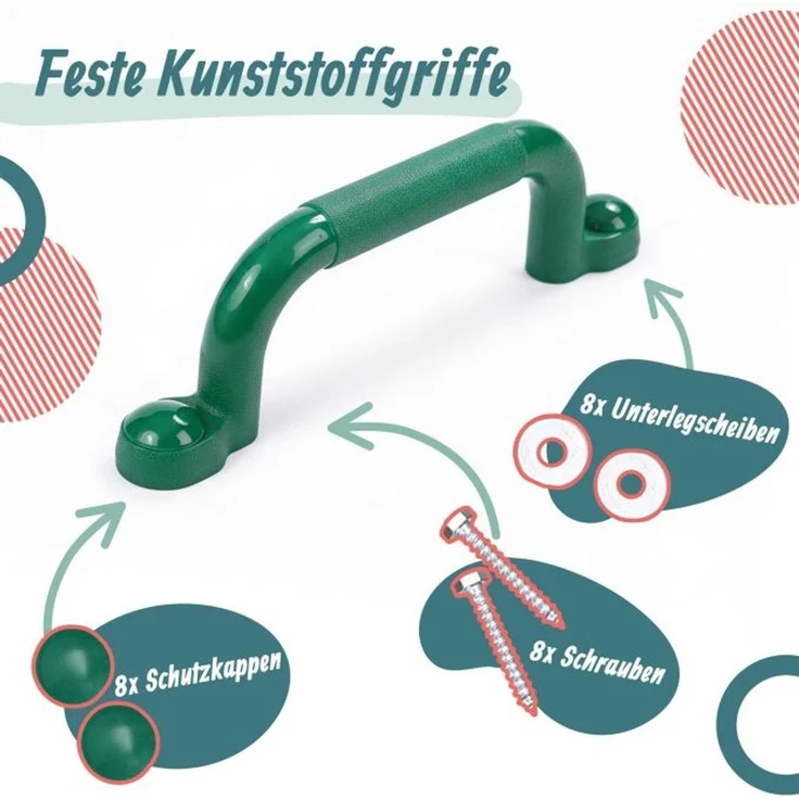 Relaxdays Klettergerüst-Griffe im Set – Bild 3