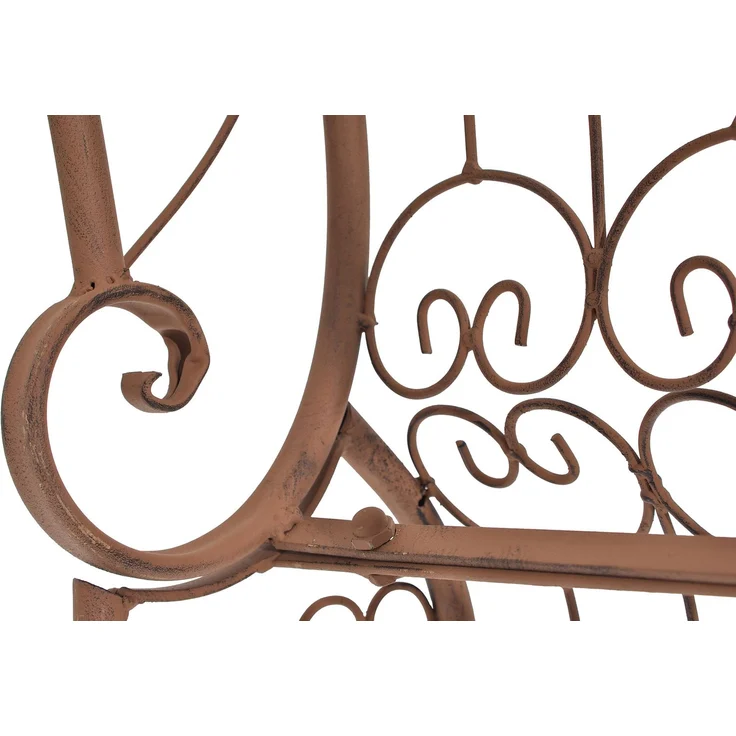 Rosenbogen BIRGER - 163 x 34 x 239,5 cm, Metall, Antik-Braun | Rankhilfe Rosen Rankgitter Gartendekoration – Bild 6