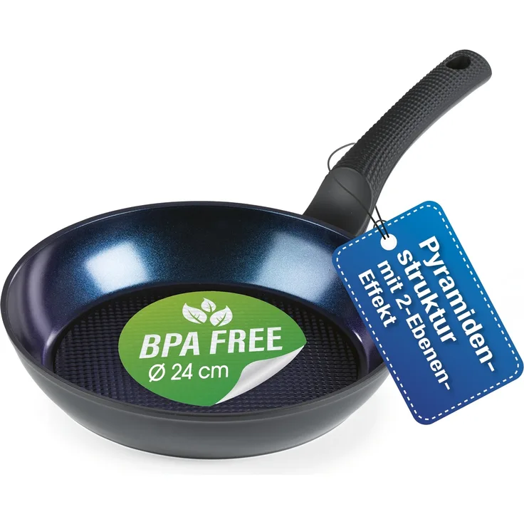 BRATmaxx Aluminium-Pfanne + Pyramidenstruktur Ø 24 cm