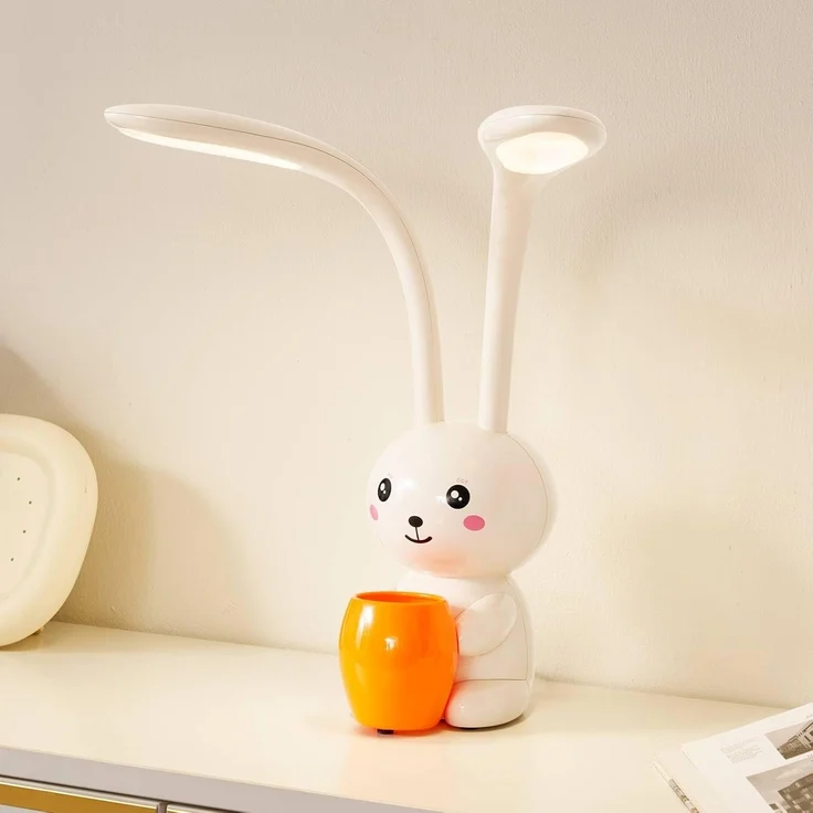 Lindby Schreibtischlampe Haas, Enthalten, LED 5,5 W gesamt, Farbwechsel warmweiß / tageslicht – Bild 2