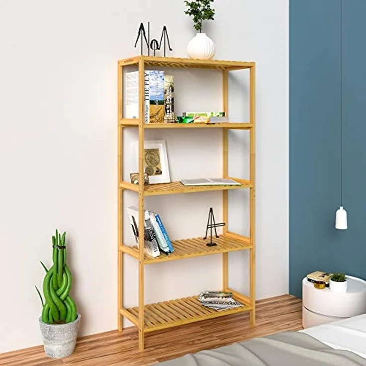 Casaria Standregal, mit 5 Ablagen Höhenverstellbar 130x60x26 cm Stabil Küchenregal – Bild 2