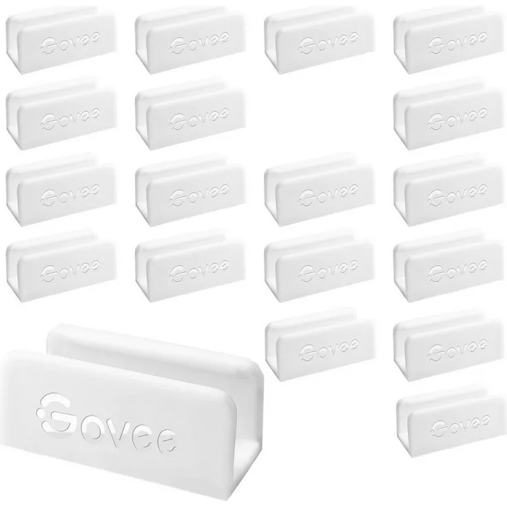 Govee 20x Clips Mounting Bracket for Neon LED strip H61A1 profile