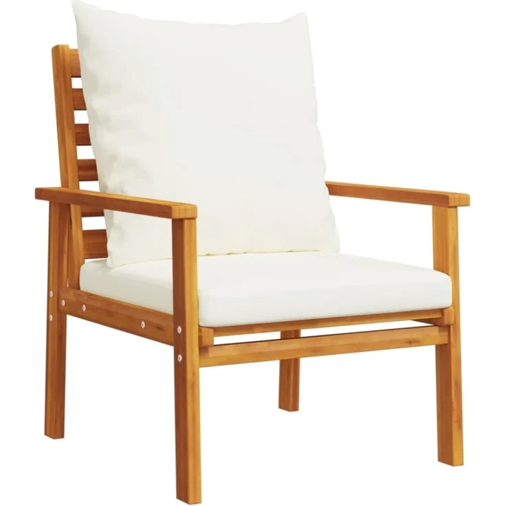 vidaXL 4-tlg. Garten-Lounge-Set mit Kissen Massivholz Akazie 3211795 – Bild 12