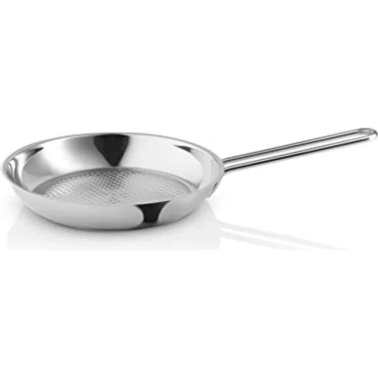 Eva Solo Honeycomb Bratpfanne - 24 cm, Polished Steel, mit Waffelboden, spülmaschinenfest, geeignet für alle Herdarten – Bild 1