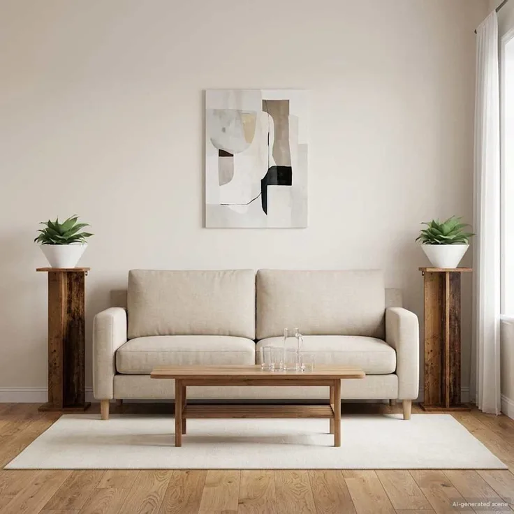 vidaXL Pflanzenständer 2 stk. Altholz 25 x 25,5 x 80,5 cm 899655
