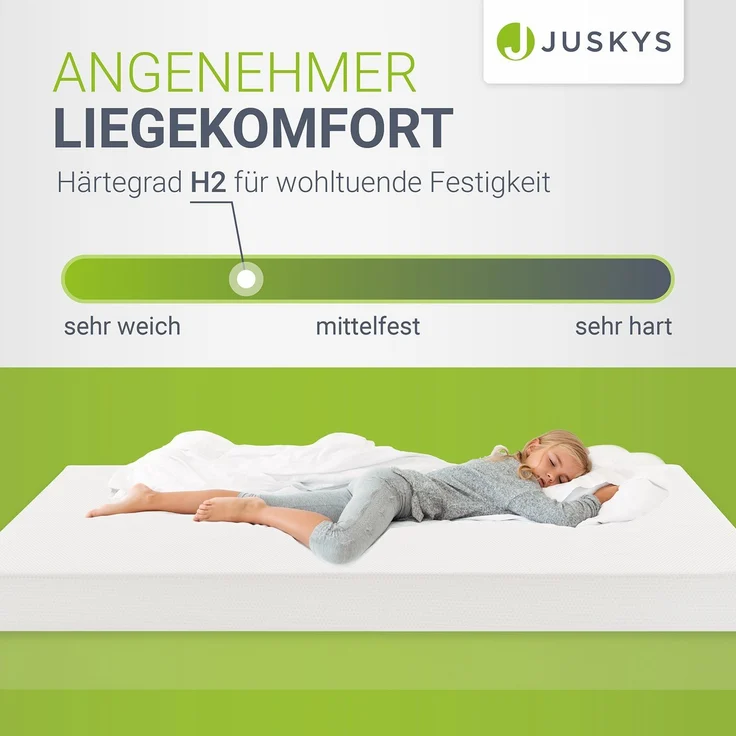 Juskys Kaltschaummatratze 80 x 160 cm - Matratze mit Härtegrad H2 - 10 cm Höhe - Kaltschaum - Schaumstoffmatratze - Schaummatratze - Bettmatratze – Bild 6