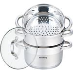 Klausberg Klausberg Dampfgartöpfe 18cm 4 Elemente KB7136