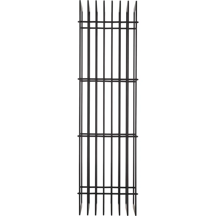DELUKE® Kaminholzregal Metall PREMIUM - Innen und Aussen, Schwarz Brennholzregal innen Kaminholzständer Kaminholzhalter Feuerholzregal Aussen Holz stapeln Terrasse, 40x50x150cm – Bild 5
