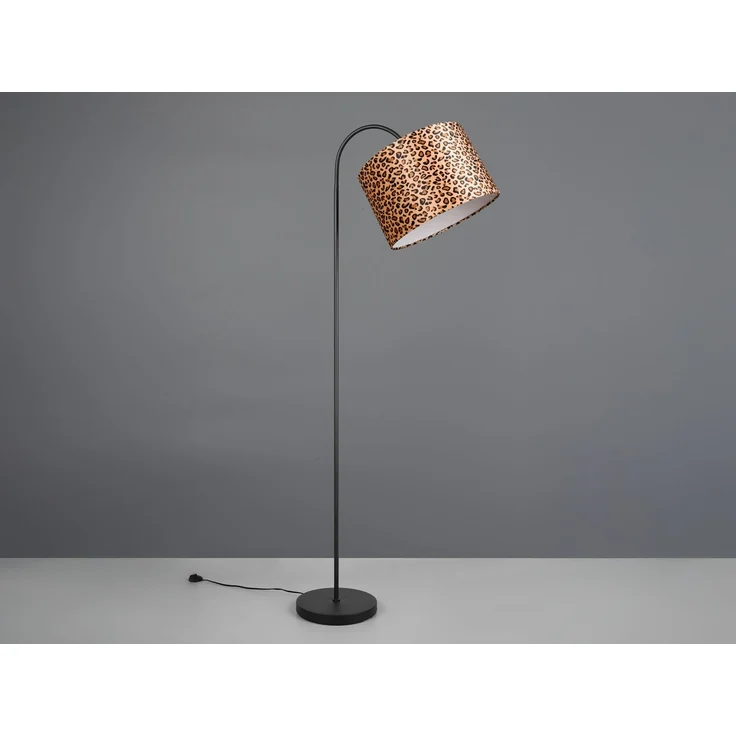 Stehlampe PARDINA mit Stoffschirm Leopardenmuster, Höhe 156cm – Bild 6