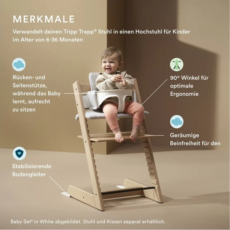 Stokke Hochstuhlaufsatz Baby Set² für den Hochstuhl Tripp Trapp von Stokke (ab ca. 6 Monaten)