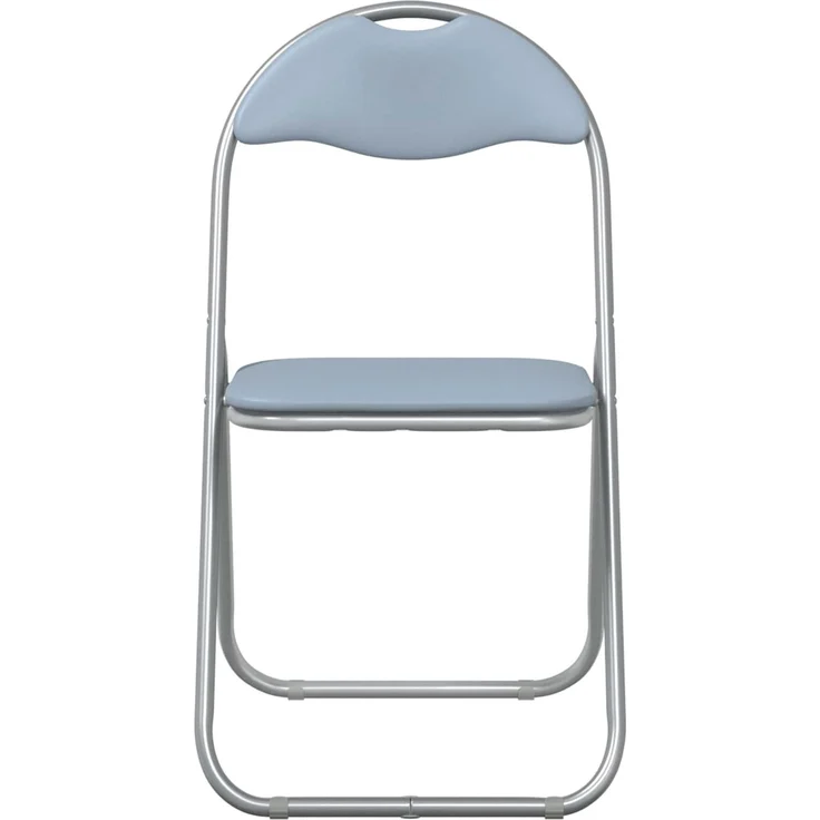 vidaXL Klappstuhl 2 pcs Grau 48 x 43,5 x 81 cm Kunstleder 42029046 – Bild 5