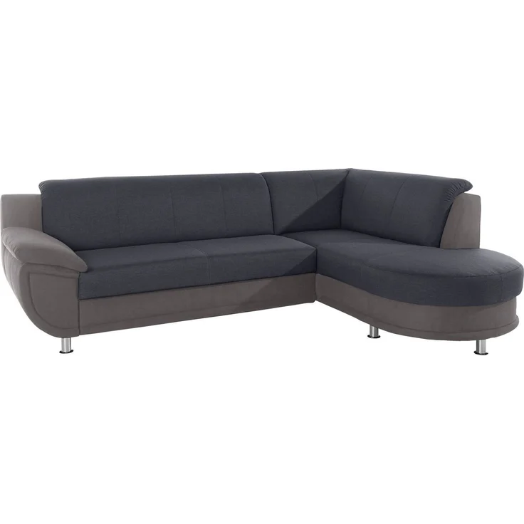 TRENDMANUFAKTUR Ecksofa Rondo 3, zeitlos und bequem, Materialmix, breite Armlehnen, L-Form, wahlweise mit Federkern für mehr Komfort, wahlweise mit Bettfunktion – Bild 1