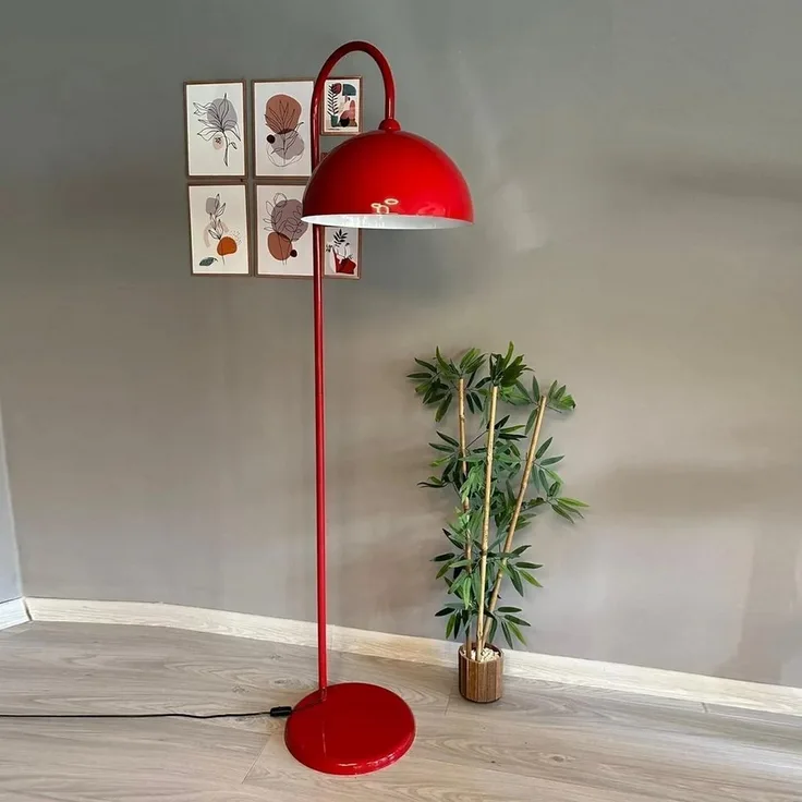Bamyum Stehlampe Stehlampe Modern Dekorativ Metall Wohnzimmer Arbeitszimmer Stehlampe, ohne Leuchtmittel, E27, verstellbarer Lampenschirm, Stehluchte mit Ablage
