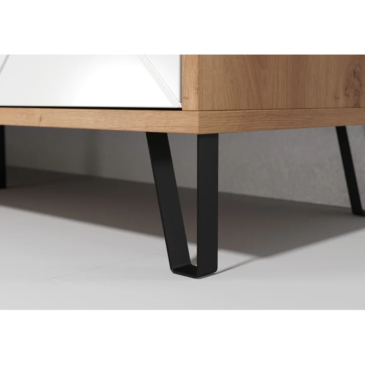 Trendteam 'Touch' Sideboard mit Soft-Close, Eiche Artisan weiß matt, 183 x 76 x 40 cm – Bild 12