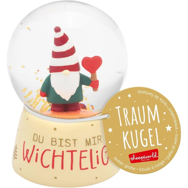 Traumkugel Schneekugel Geschenk Weihnachten Sheepworld WICHTELIG 51220 – Bild 6